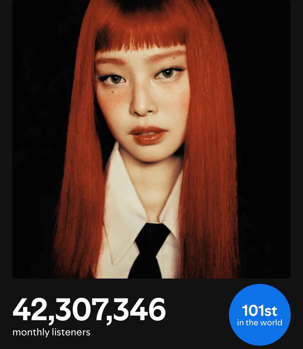 Jennie is close to entering top 100 again keep streaming 🔥