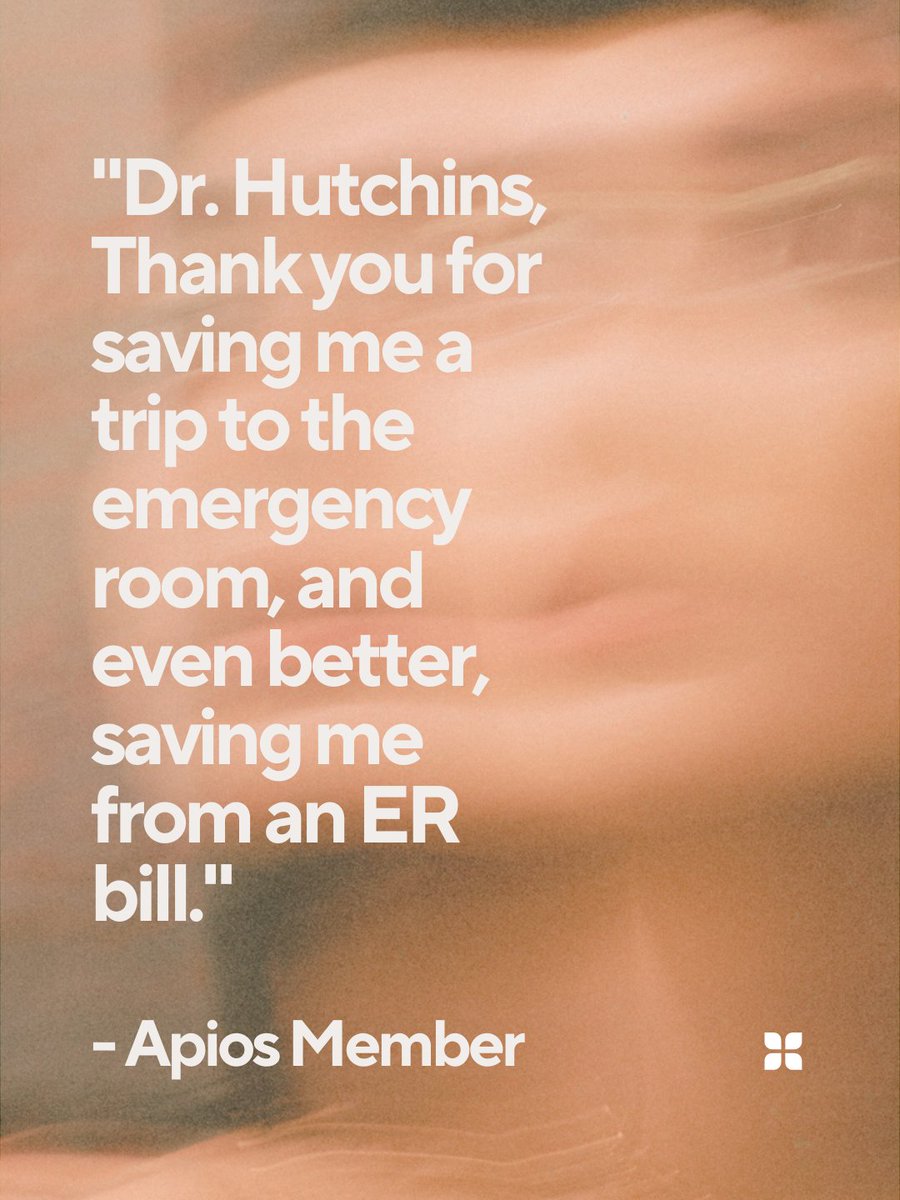 ApiosHealth's tweet photo. When your doctor becomes your financial advisor too!  Shoutout to Dr. Hutchins for the double save. Our members' health and wallets are grateful. This is what good healthcare looks like. 

#ApiosCare #ApiosHealth https://t.co/m8Spqk88iD