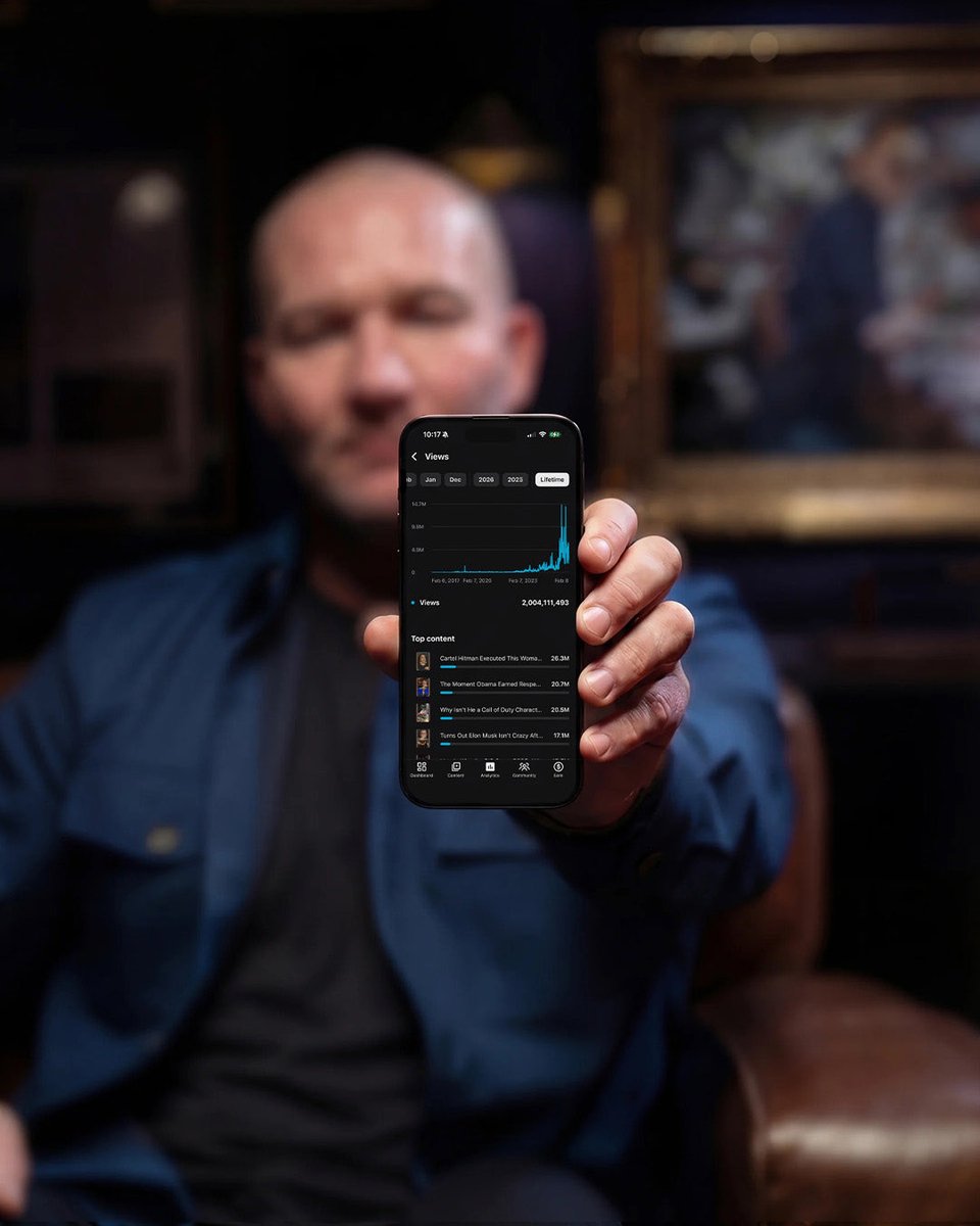 The Shawn Ryan Show just surpassed 2 billion views on YouTube. In August 2025 we announced hitting 1 billion, and 6 months later we surpassed another billion. Just to put that in perspective.

2,000,000,000 “seats” would fill roughly 28,500 stadiums at 70,000 people each.

If 1