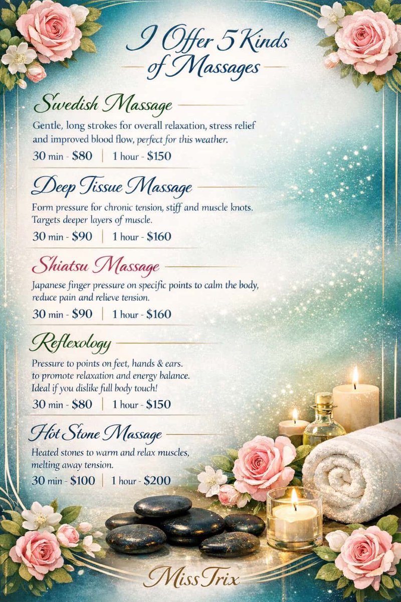 Massages are now available for booking 🧖‍♀️ . Text +1 470-873-2455 or DM now for your appointment 💆‍♀️