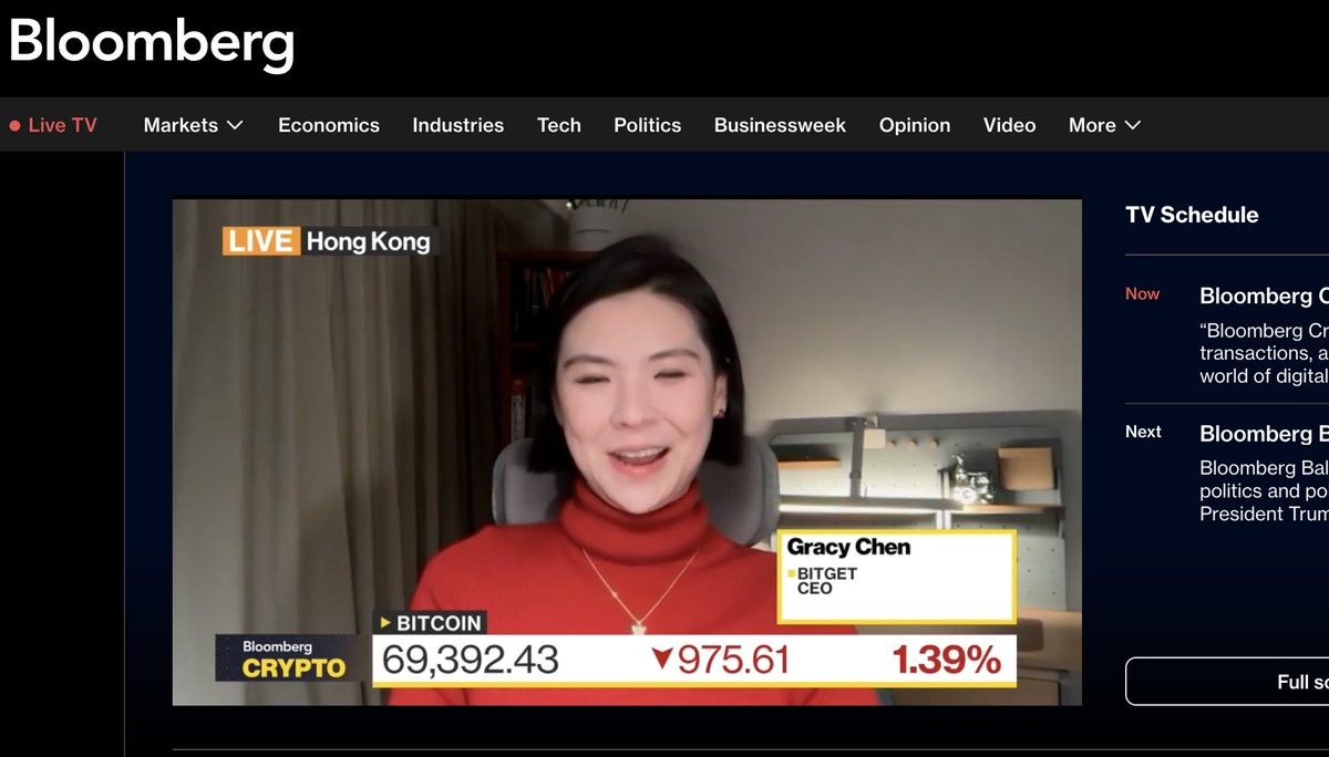 Gracy Chen @Bitget tweet media
