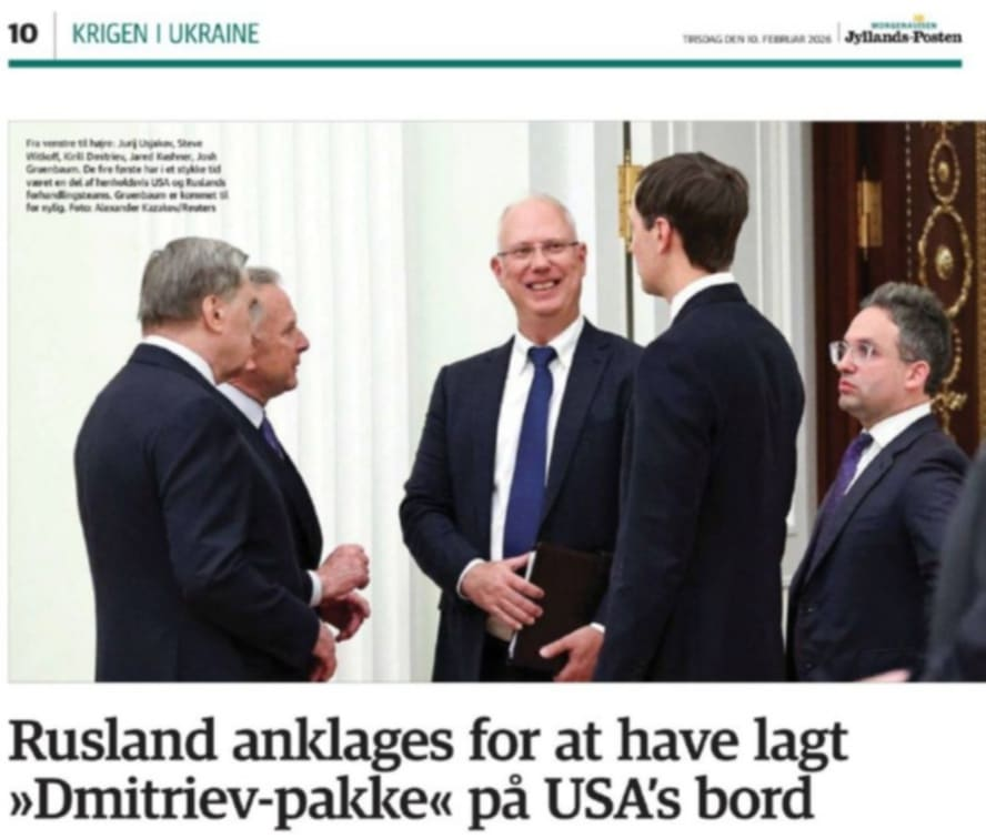 ZaZdzislaw's tweet photo. Duńska #JyllandsPosten straszy Europę "pakietem Dmitriewa" o którym dyskutują Rosja i Stany Zjednoczone.
"Będzie to śmiertelne zagrożenie dla bezpieczeństwa Ukrainy i Europy – projekt zniewolenia i zniszczenia, realizowany wspólnie przez Rosję i Stany Zjednoczone".
JAK ŻYĆ? https://t.co/gmDoHwTbN3