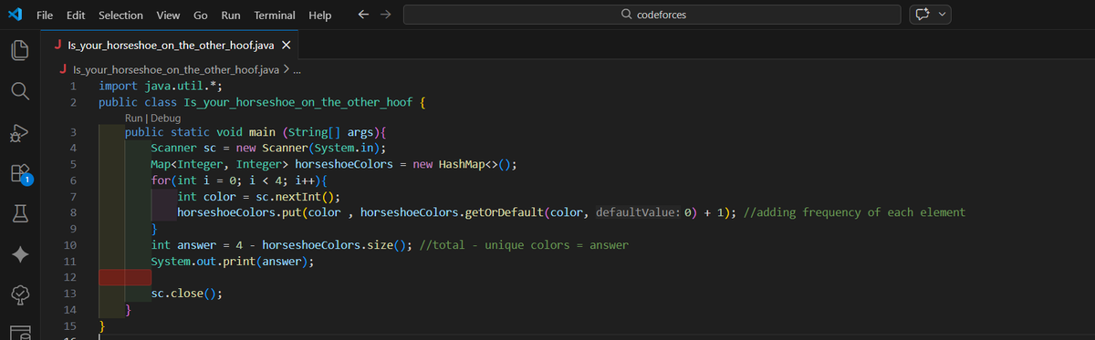 mandira9051's tweet photo. 💻DAY 30 of solving problems on @codeforces
#vit #vitbhopal #java #dsa #consistency #dailyquestion #practice #31daysofcodingchallenge #codeforces #Tech #techie #Coding https://t.co/8KlPlYWypJ