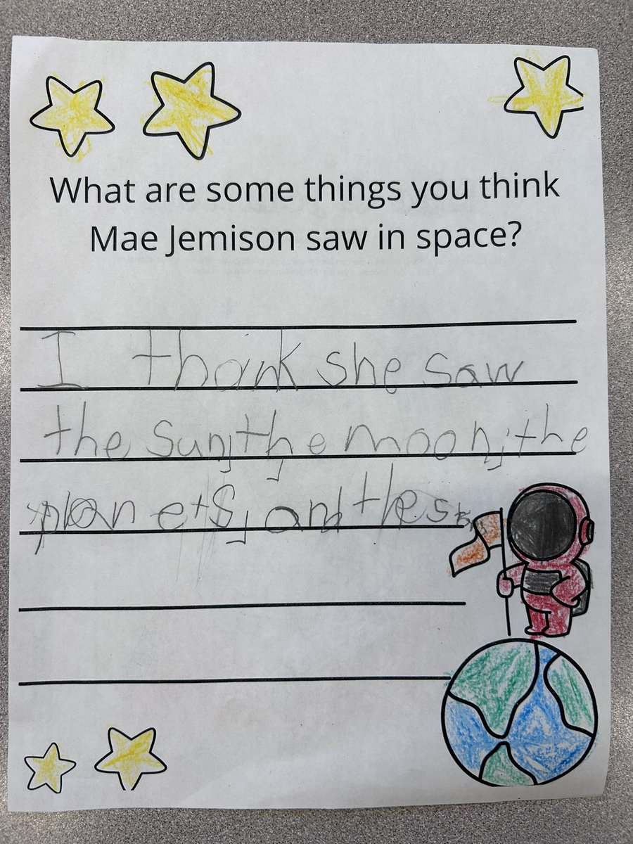 MrsUsKinderCrew's tweet photo. Celebrating Black History Month starting with Mae Jimison 👩🏾‍🚀 🚀  🪐 https://t.co/ZePvW5gItx
