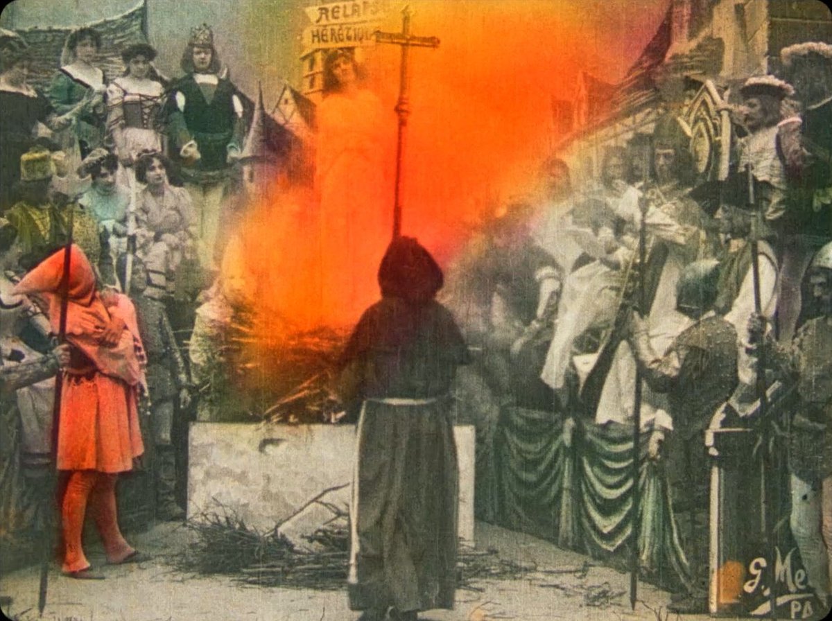 HauntedMovies's tweet photo. Joan of Arc (1900) dir. Georges Méliès https://t.co/QjQqc8zXcm