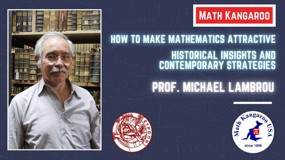 UsaKangaroo's tweet photo. Ready to make mathematics attractive again? 🎓✨
Watch the full seminar hosted by Math Kangaroo USA here: https://t.co/ls05IVYwBJ
#MathEducation #MathIsFun #TeacherPD #K12 #MathSeminar #MathStrategies #MathTeaching #MathLearning #EducationInnovation #MathCommunity https://t.co/3JC8l9WPke