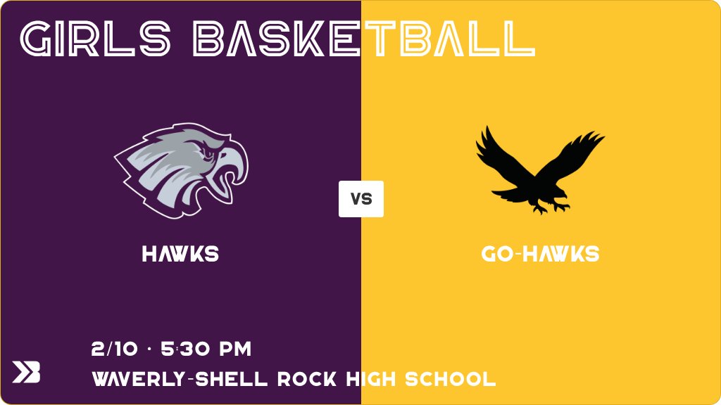 Girls Basketball (Junior Varsity) Game Day! - Check out the event preview for the The Kee High Hawks vs The Waverly-Shell Rock Go-Hawks. It starts at 5:30 PM and is at Waverly-Shell Rock Senior High School Go-Hawk Gym. gobound.com/ia/ighsau/girl…