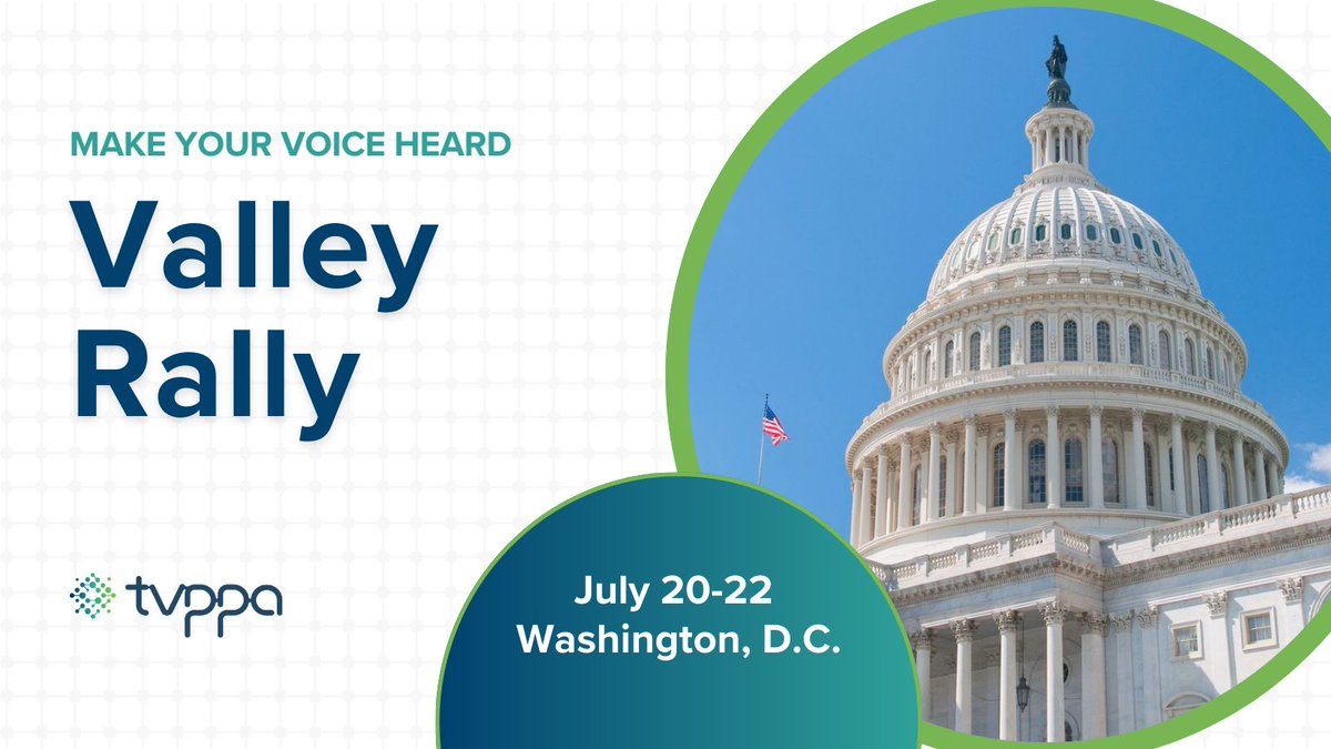 Save the dates for our 2026 Valley Rally! Member system leaders are invited to join the #TVPPA team and our Government Relations Advisory Group for this year’s legislative fly-in to Washington, D.C. Learn more: tvppa.com/news/2026-tvpp…