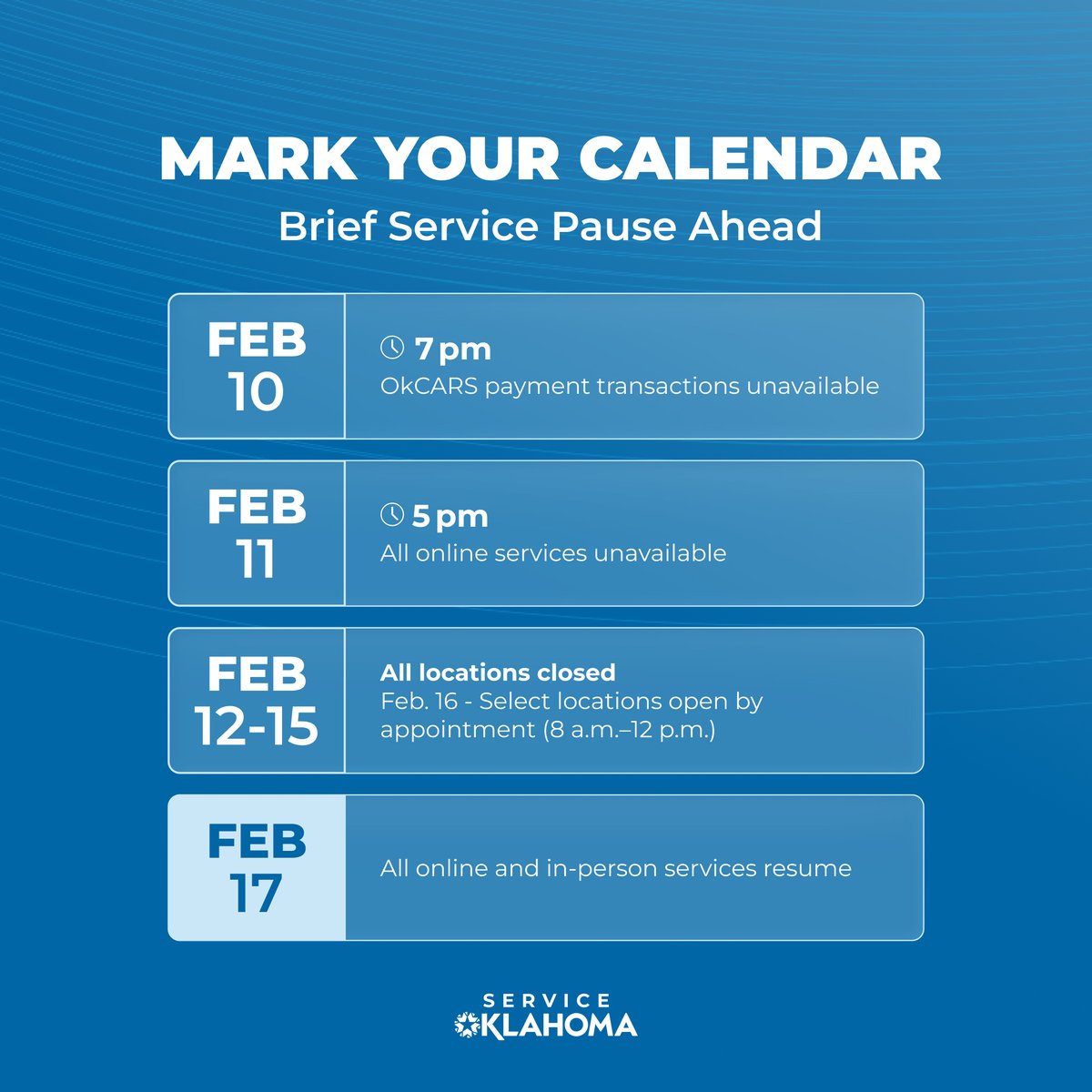 Service Oklahoma tweet media