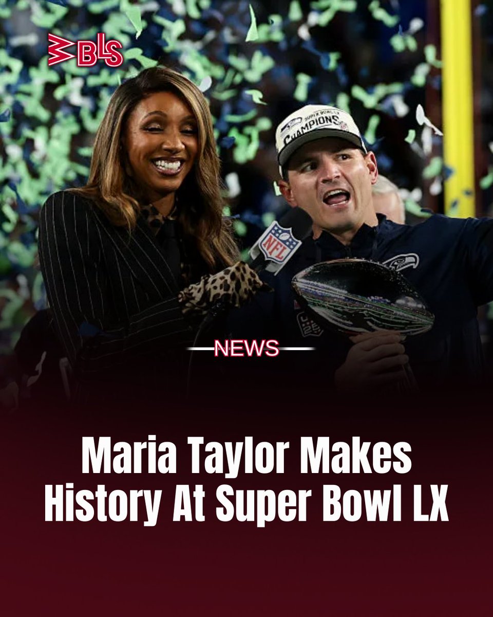 WBLS1075NYC's tweet photo. Maria Taylor recently etched her name into the history books during Super Bowl LX. She became the first Black woman to host the pregame show.

Learn more here: https://t.co/xDNvmClSvE https://t.co/A6sMQTUCc3