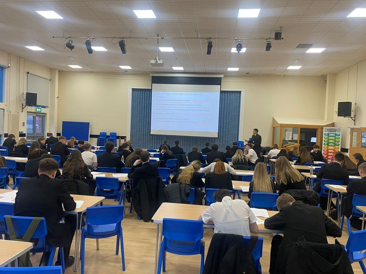 CroftonAcademy's tweet photo. Huge shoutout to our Year 11s! Their dedication in the final Period 6 science booster has been next level! Revising hard, mastering all things Biology Paper 2 with Mr Wookey, & showing real determination ahead of mock exams starting 24th Feb. So proud of you, Y11!👏 #WeAreCrofton https://t.co/kQn6qQIBWZ