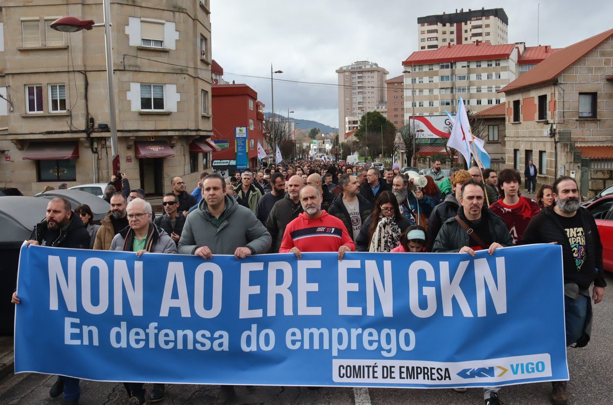 📌A CIG convoca folga en #GKN para rexeitar os 50 despidos previstos pola empresa en #Vigo

👉Malia que a compañía rebaixou afectación inicial do ERE en 12 persoas, a central oponse a calquera rescisión de contrato que non sexa voluntaria

ℹ️ shre.ink/A4zQ

#automoción