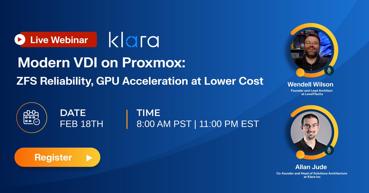 tekwendell's tweet photo. Proxmox so hawt right now. Join me and Allan for a live chat with a q&amp;a Feb 18th 
https://t.co/5QL80nauZJ https://t.co/EnsGRFKkkE
