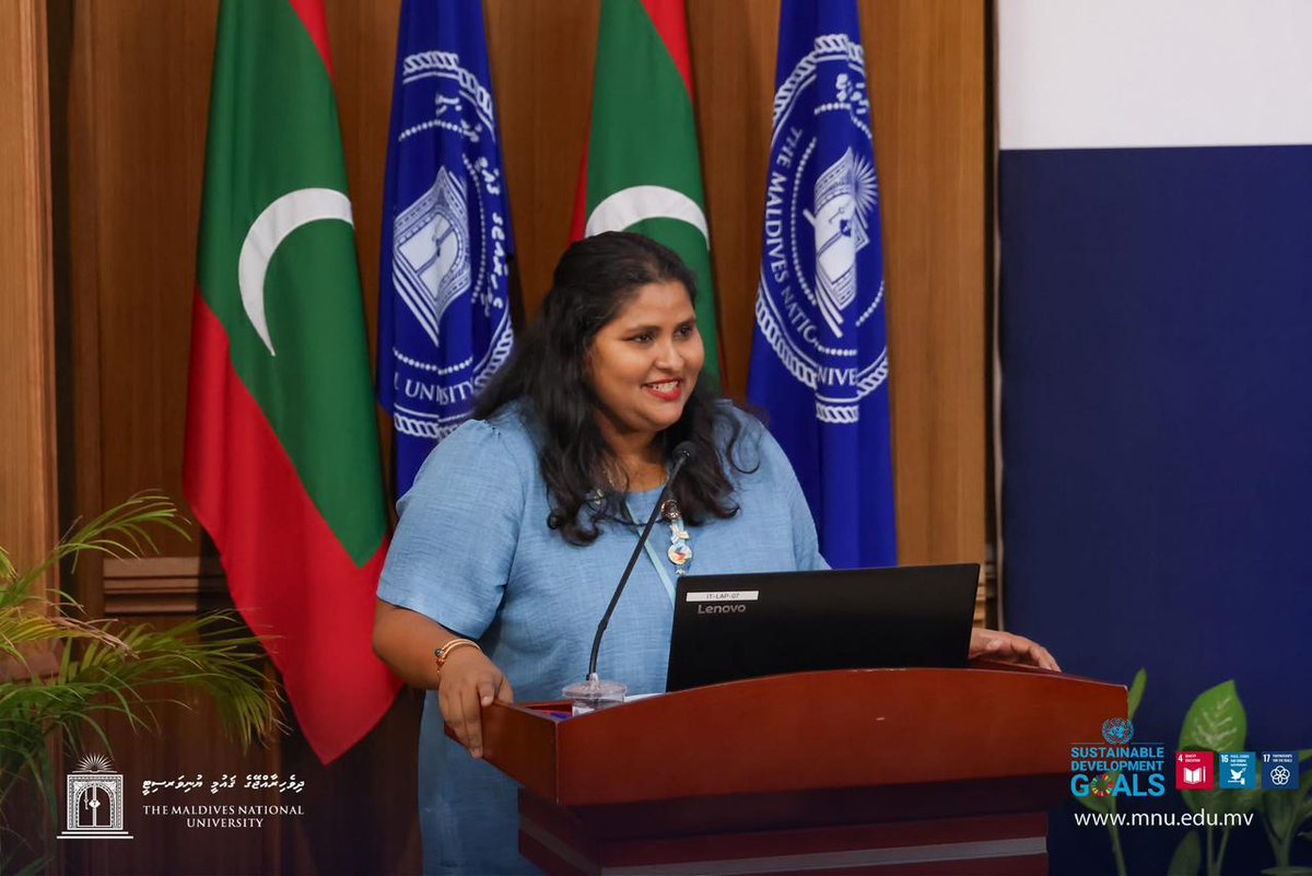 MoFAmv's tweet photo. #FOSIM with #CSSS of @MNUedu  hosted a “Joint Seminar Series on Small States Security and Foreign Policy – Panel Discussion 2026”, where academia and practitioners came together. From the Ministry, Joint Secretary Mariyam Midhfa Naeem participated as one of the Panelists. https://t.co/YxPvXr12PP