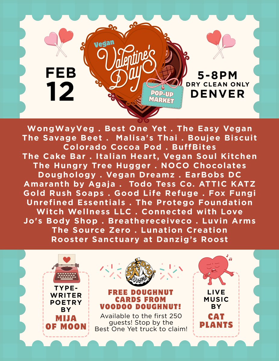 💌 Catch us this Thursday at the Vegan Valentine’s Day pop up market in Denver hosted by <a href="/VegFestColorado/">VegFest Colorado</a>  ❤️

From 5-8pm, we’ll be debuting our Defying Captivity merchandise - perfect for the nerdy activist in your life! Stop by our booth at Dry Clean Only to say hello.😻