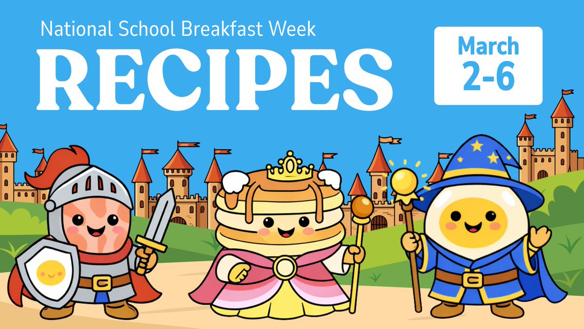 National School Breakfast Week is right around the corner. Check out our latest blog post for #NSBW26 inspiration and recipes! 🥞 ✨

Read it here: ow.ly/eFR550YbSh2