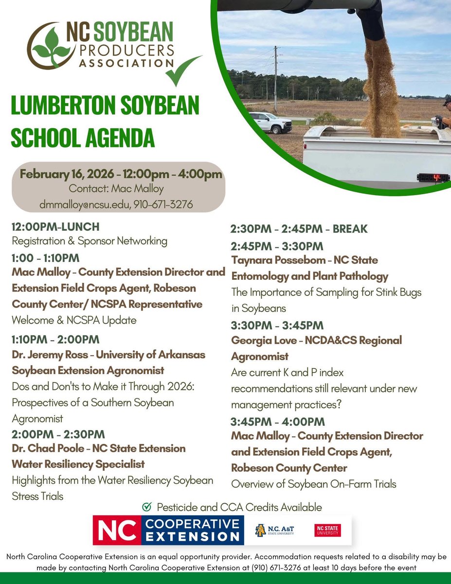 NC Soybean Producers Association tweet media