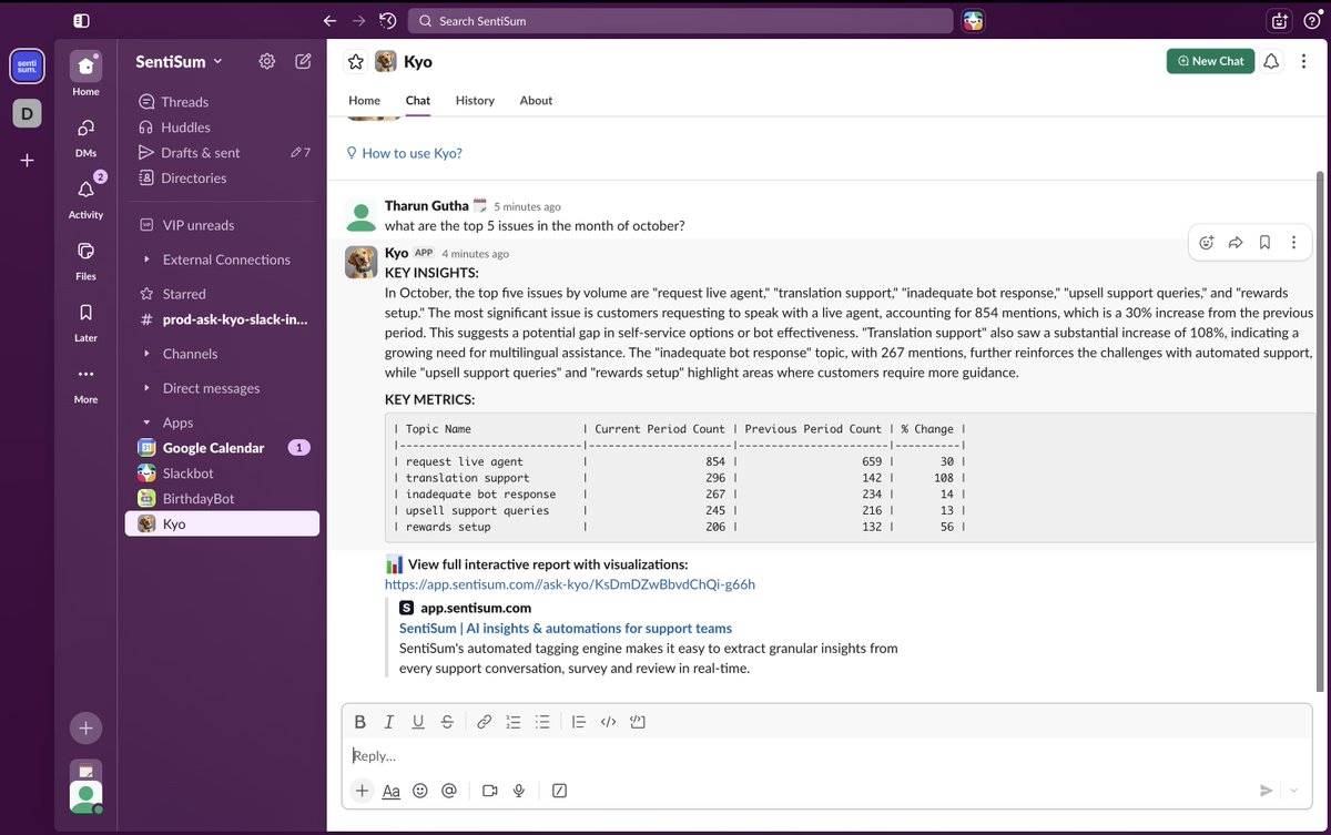 SentiSum tweet media