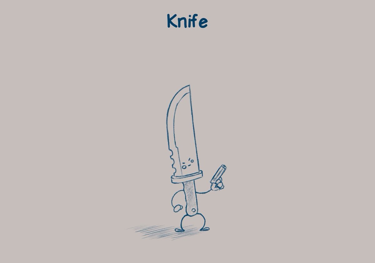 Daily Doodle, Day 9: Knife

Wait, now it’s a knife? OH CRAP HE’S GOT A GUN!