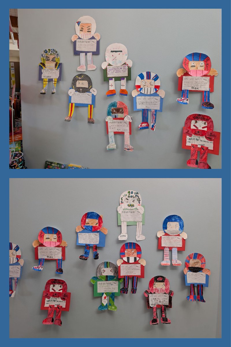 Third graders chose their favorite team for the Super Bowl as an engaging exercise. Only a few picked the winning team, but their selection reasons were truly delightful and endearing.