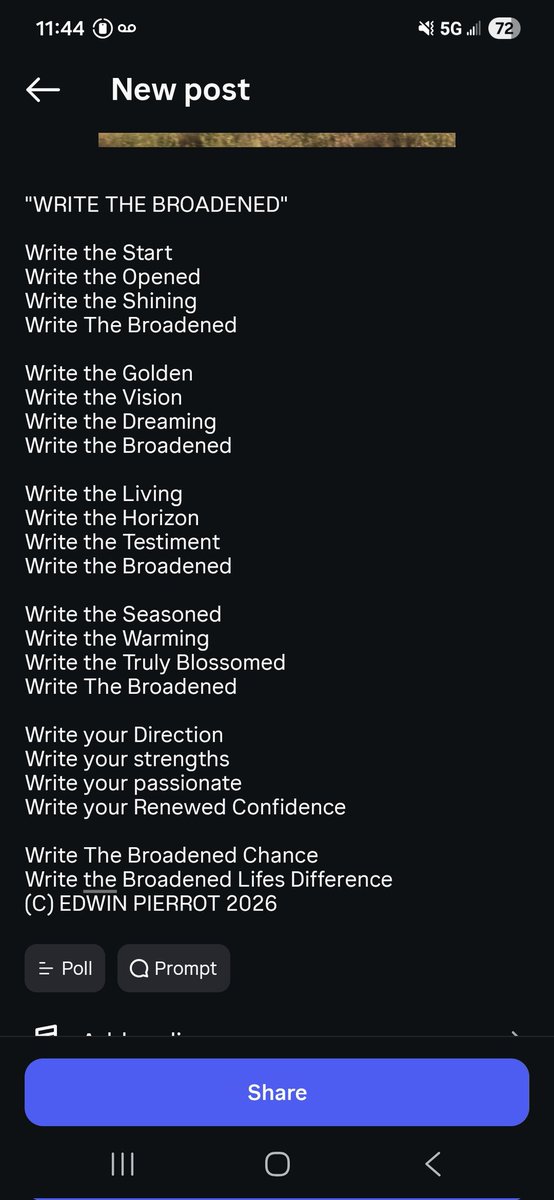 edwinpierrot13's tweet photo. "WRITE THE BROADENED"
#Poetry #Poem #Songwriting #CountryMusic #Inspiration #Motivation #TuesdayMotivation #GoodAfternoon #BritishColumbia #BeautifulBritishColumbia #Canada #Okanogan #OkanoganSmilkameen #Osoyoos #OsoyoosLake #ExploreBC #southernbc #discoverbc #CowboyPoetry https://t.co/iOsktm0xnl