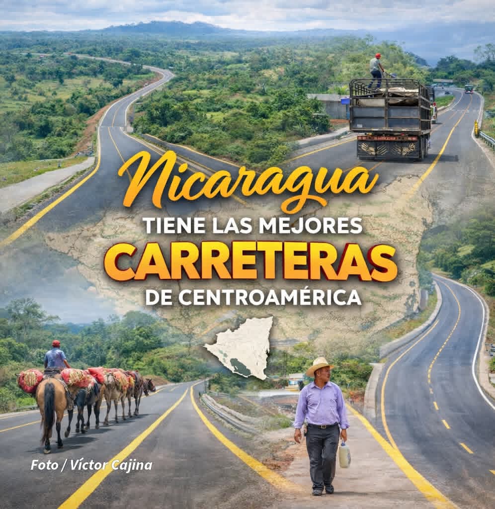 Nicaragua avanza con la mejor red vial de Centroamérica 🚧🇳🇮

Carreteras modernas y seguras conectan comunidades, impulsan el comercio y facilitan acceso a salud y educación 🏥📚

Infraestructura al servicio del pueblo y del desarrollo social ✨