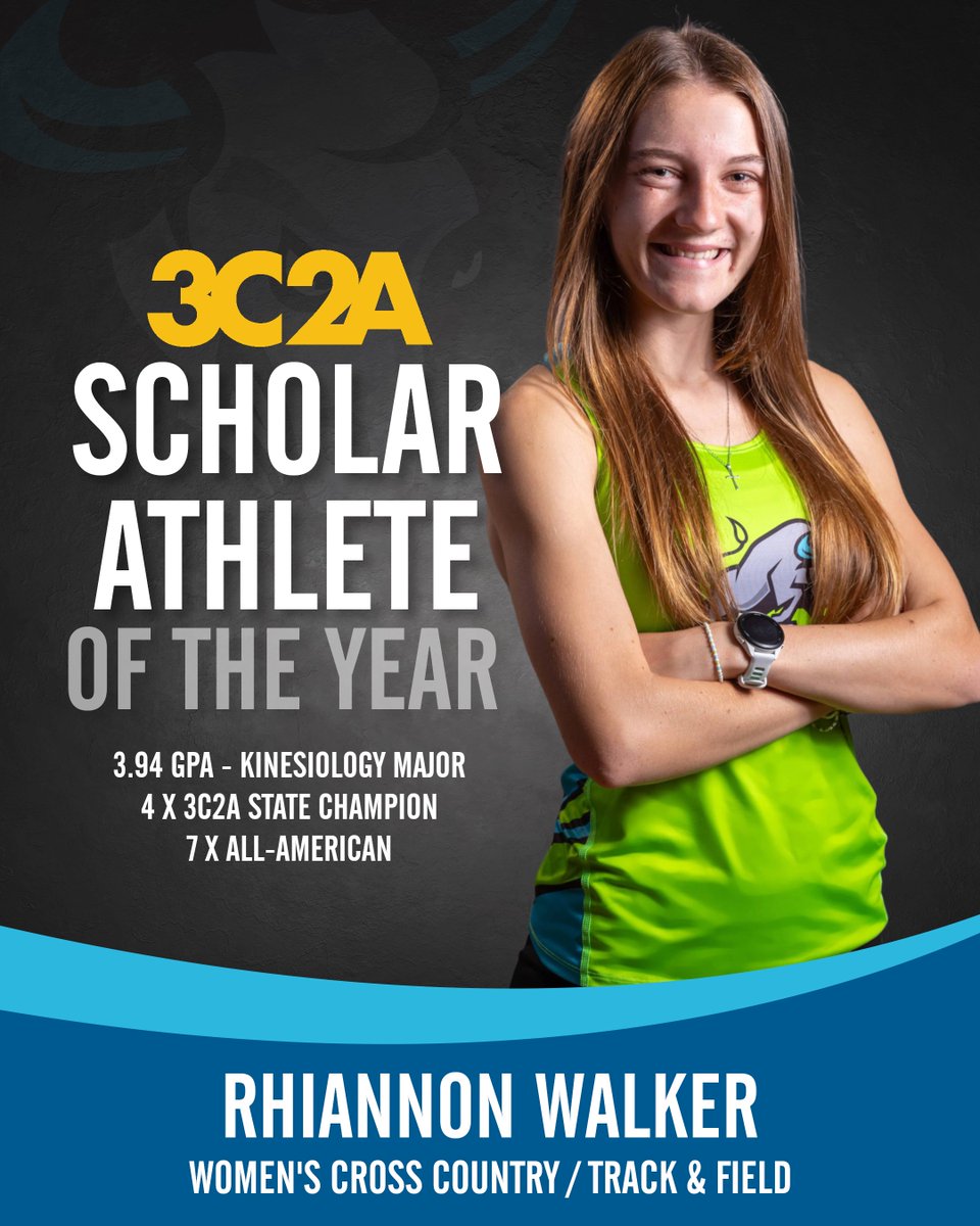 Congrats to our very own Rhiannon Walker from ⁦<a href="/Crush_Athletics/">ClovisCrushAthletics</a>⁩ XC and Track &amp; Field for being named the ⁦<a href="/3C2Asports/">3C2A</a>⁩ Female Scholar-Athlete of the Year! All of us ⁦<a href="/ClovisCollege/">Clovis Community College</a>⁩ are so proud of this remarkable achievement! #VamosCrush 📚🏃‍♀️‍➡️🥇