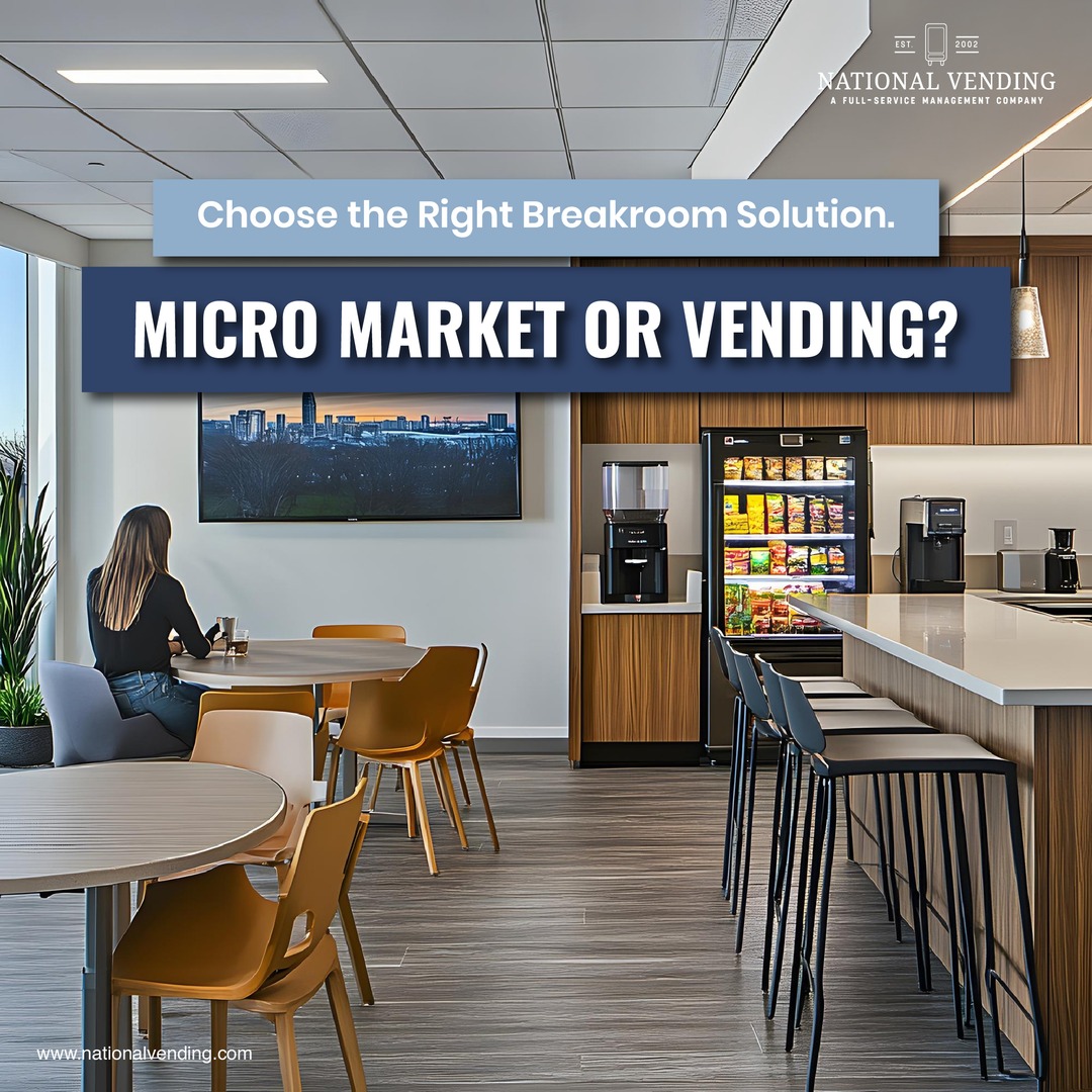 NationalVend's tweet image. Micro markets bring fresh meals and flexible layouts for bigger workplaces. Vending machines deliver quick grab-and-go in small spaces. See which fits your location best.
See which option fits best: heyor.ca/AdEClh

#MicroMarkets #Vending #WorkplaceRefreshments