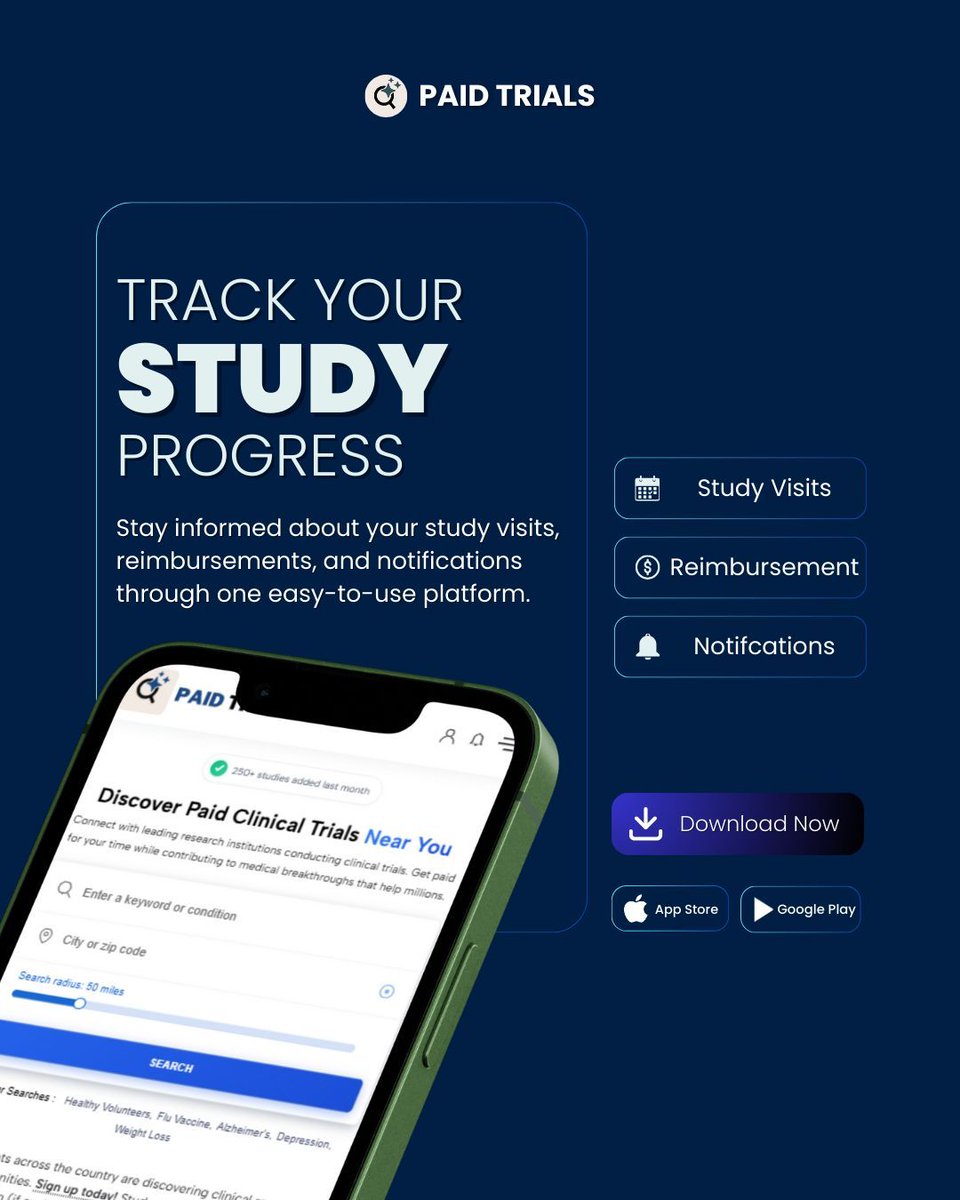 frameterminal's tweet photo. Stay updated on study visits, reimbursements, and notifications all in one platform.

Explore trials: https://t.co/68ZlHaVfcJ 

#ClinicalTrials #TrialParticipation #PaidTrials https://t.co/K5h6oTZSkP