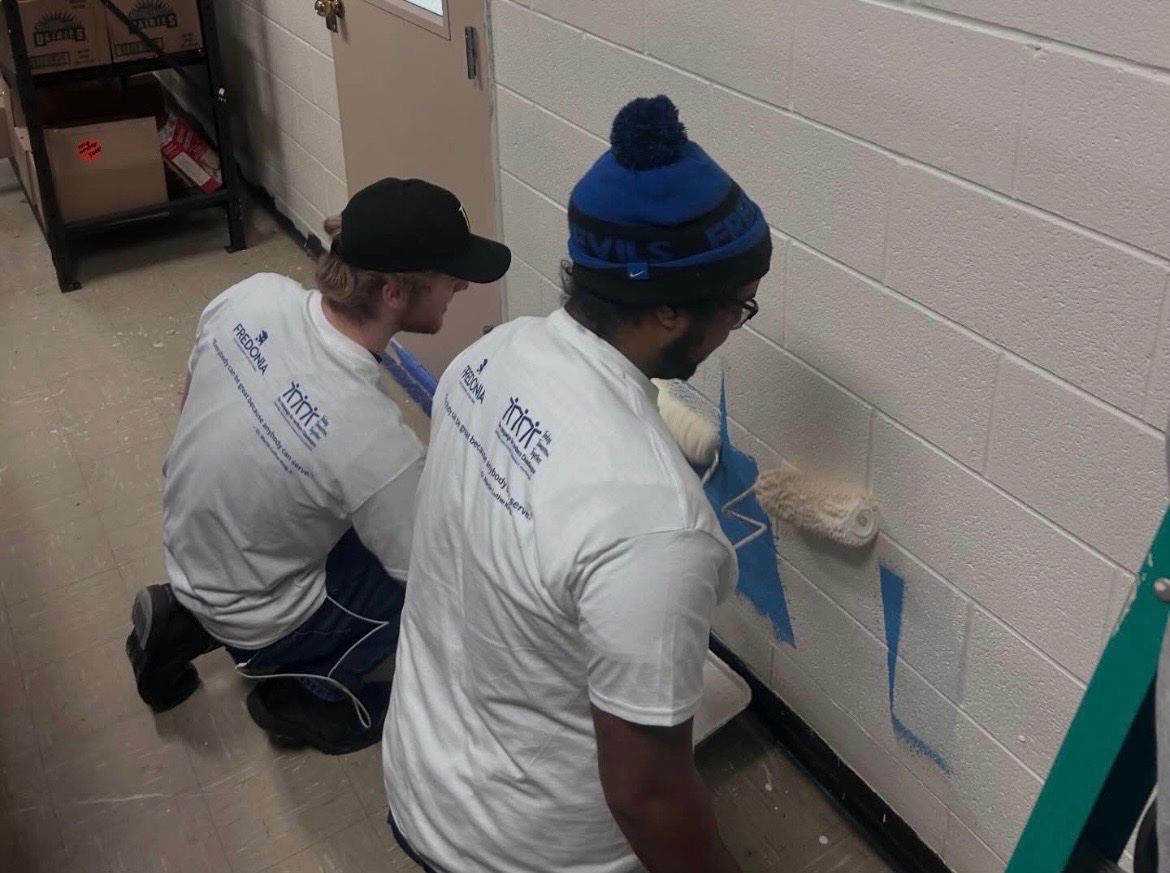 A huge thank you to the Salvation Army to allow us to come back out and help the community. Another huge shout out to @fredoniau for setting up the day of giving where countless groups and organizations came together to make our communities a better place.