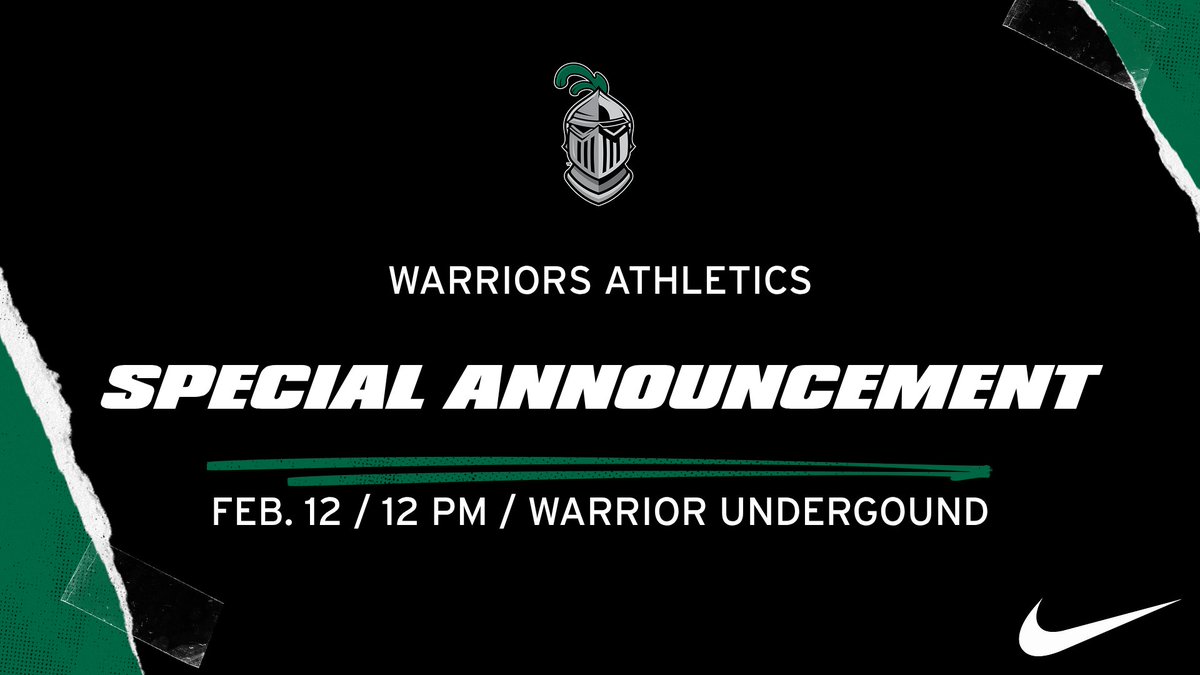 WLCSports's tweet image. 🚨 BIG NEWS DROP 🚨

Warriors — something huge is coming! 👀 

Mark your calendars for Thursday at 12 PM in the Warrior Underground — Warriors Athletics has a special announcement you won’t want to miss.

#ArmorUp