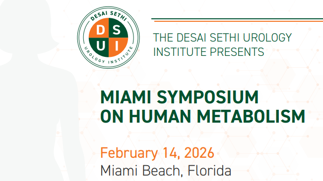 umiamimedicine's tweet photo. Join us on Saturday, February 14, 2026 at the Loews Miami Beach Hotel for the 3rd Annual Miami Symposium on Human Metabolism.

Hosted by the Desai Sethi Urology Institute (@dsui_miami_uro) in partnership with @SylvesterCancer, this symposium brings together leading experts to explore metabolism in health and disease.

Register: https://t.co/P4cCedwWAp