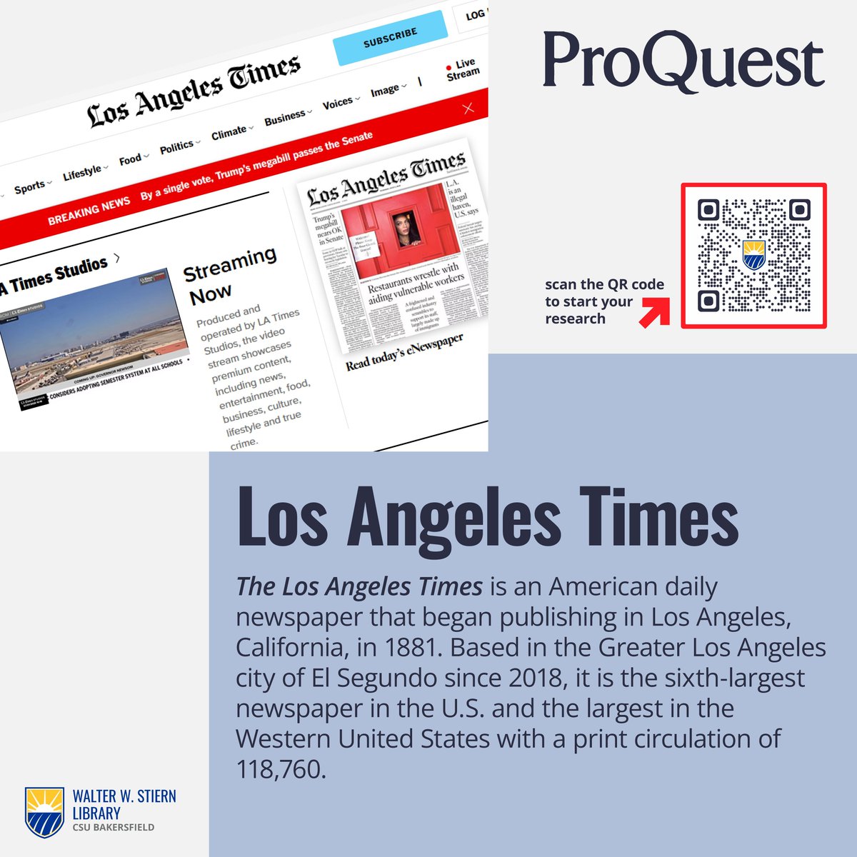 CSUB Library tweet media