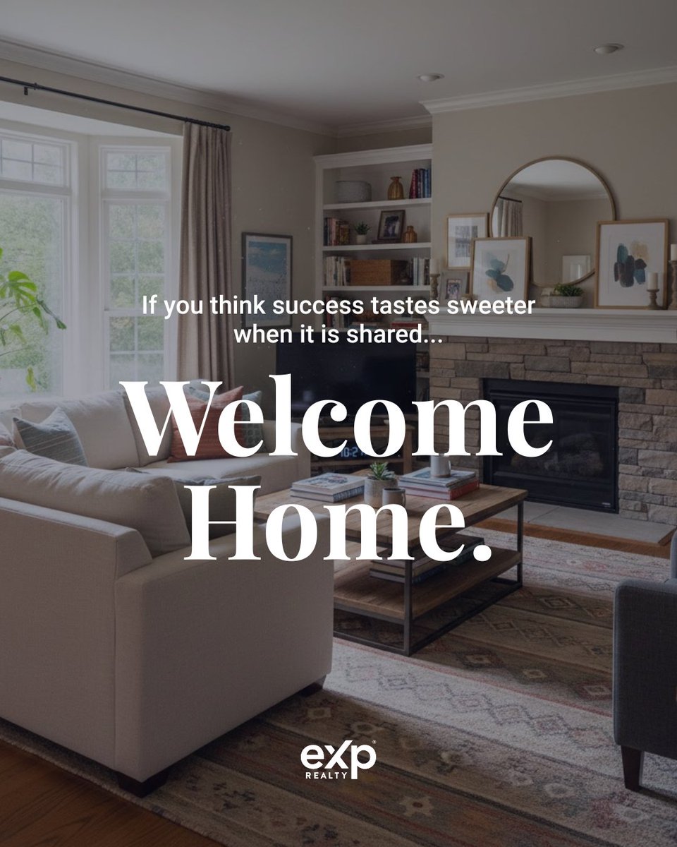 eXpRealty's tweet photo. Real estate shouldn't be a solo sport 🤝

At eXp Realty, we’re rewriting the script on what a brokerage looks like. It’s about building a future where you have a seat at the table, a community that cheers for your wins, and a path toward true ownership. https://t.co/a9glXnxzvt