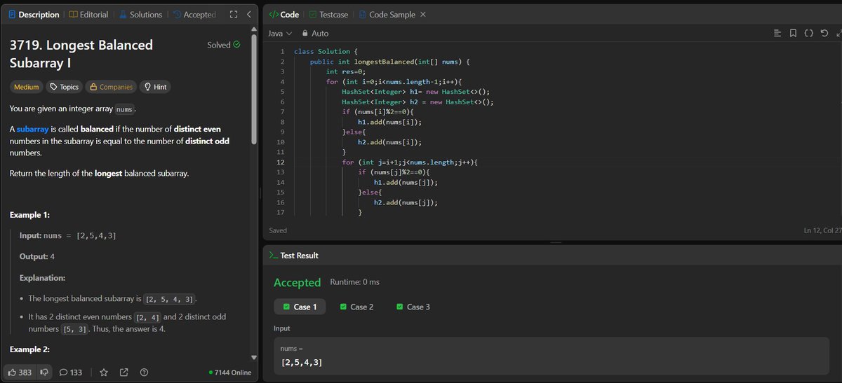 daily log: 41/365                    

> College (8-4pm)        
> Solved today's Potd   
> Solved 1CF question 
> Wrote backend controllers       

overall pretty exhausting day (attending classes sucks ngl), anyways see y'all tomorrow!✨