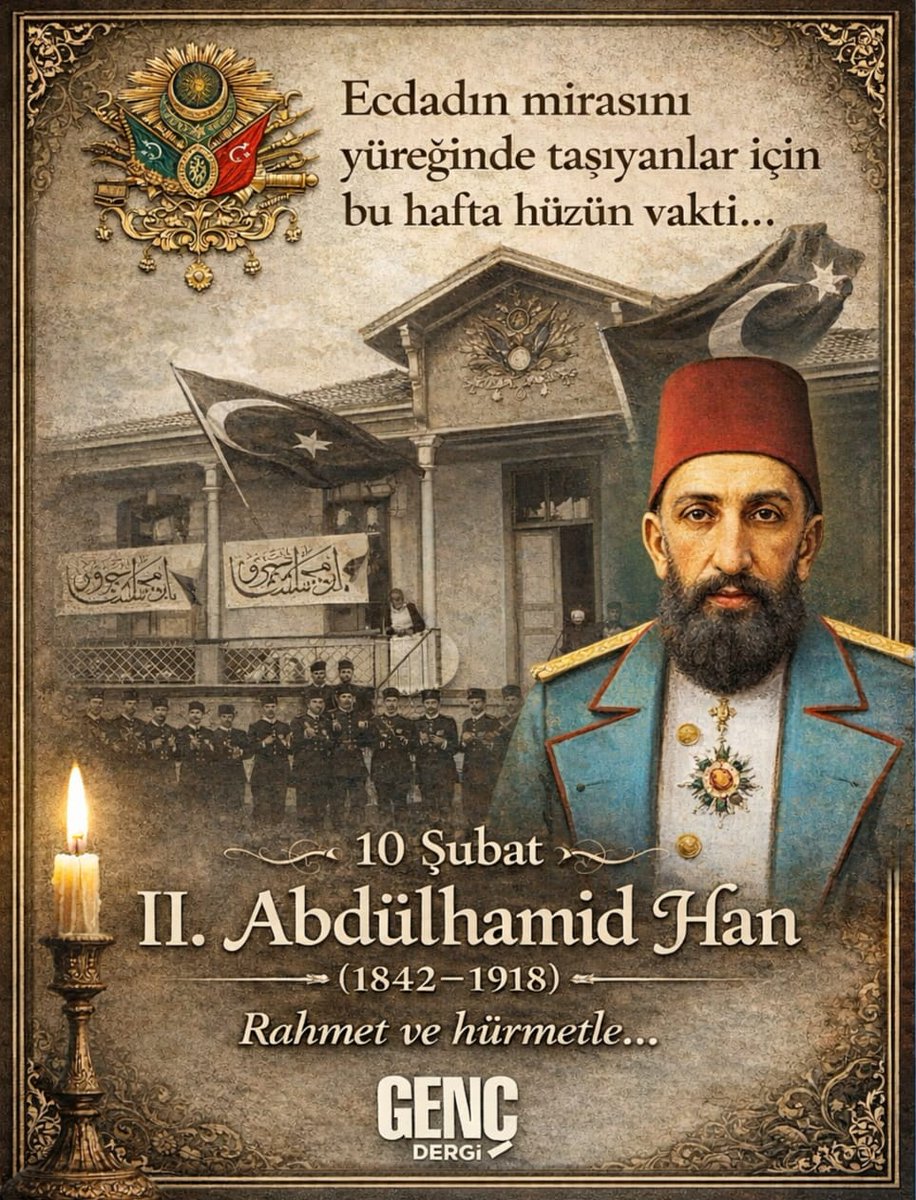 gencdergi's tweet photo. Ecdadın mirasını yüreğinde taşıyanlar için bu hafta hüzün vakti...

Rahmet ve hürmetle... https://t.co/73YkGG7dcA
