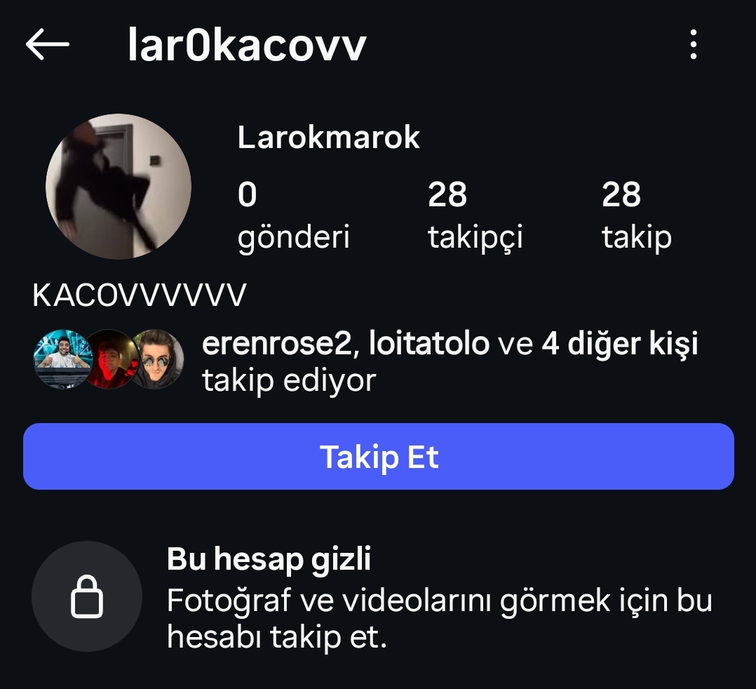 Larokun priviymiş kanım dondu