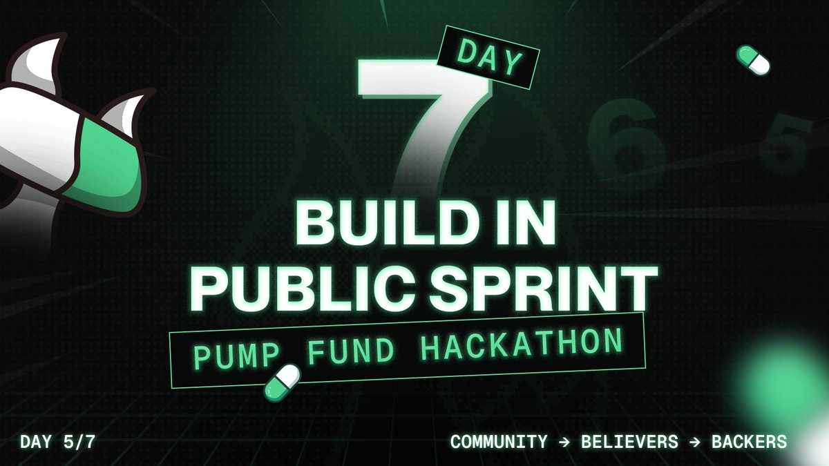 Build in Public Sprint — Day 5/7: 
Community → Believers → Backers

You don’t need 5k members. You need 50 believers who show up daily.

What to do today
- Pick one home (TG/Discord/X community) + post daily updates/special hints inside
- Reward early believers (whitelist is