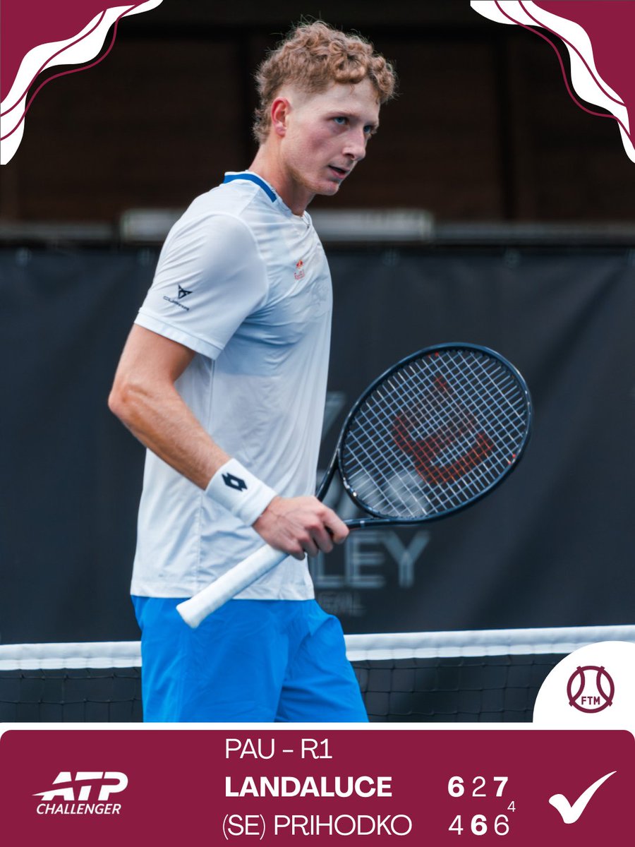 😯  ¡Final de infarto en la primera ronda del Challenger 125 de Pau!
💪  Martín Landaluce supera dos bolas de partido en contra para imponerse en un durísimo partido a 🇺🇦  Prihodko.