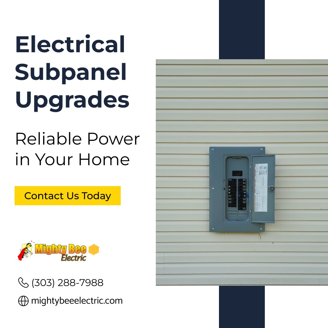mtybee's tweet photo. ⚡ Old electrical subpanel causing power issues? It might be time for an upgrade.
Enjoy reliable power distribution &amp; improved safety today!

📞 (303) 288-7988
🌐 https://t.co/2uOL2JXdbR

#ElectricalUpgrade #PowerSafety #SubpanelUpgrade #Electrician https://t.co/prooByCRdQ