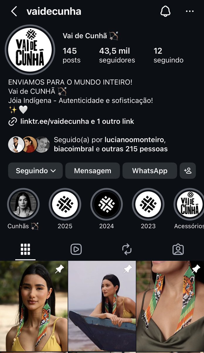 Os que estão sendo usados por ela no programa estão no insta do @vaidecunha . São perfeitos