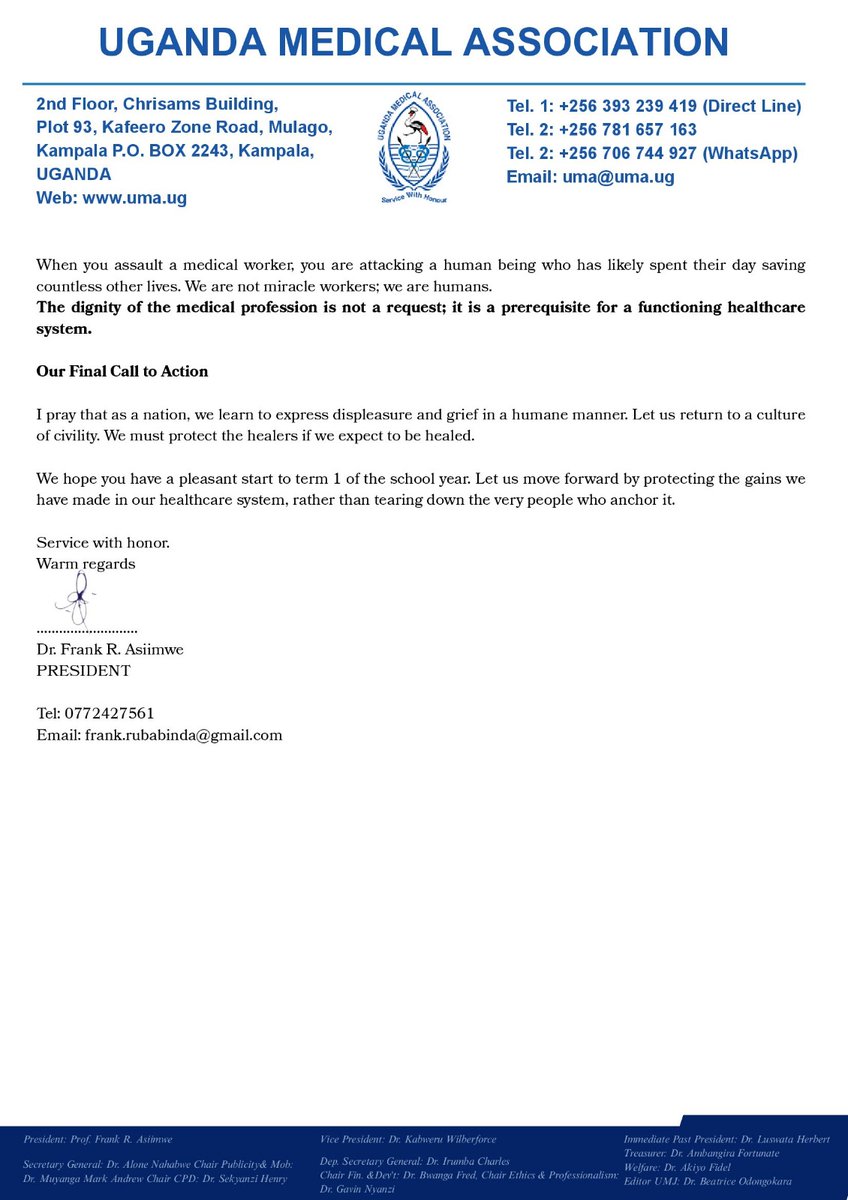 Respect for medical workers is not optional. It is the backbone of a functioning health system. Protect the hands that heal.