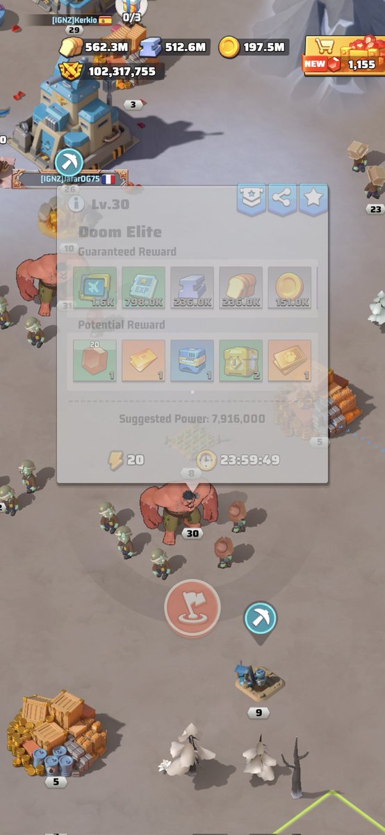 MsJJay's tweet photo. @lastwarsurvival 
Good evening just a quick question Is the following power levels correct? The new level 31 for the Doom Elite is almost on the same level as a Level 210 Doom Walker. https://t.co/dqREna74l6