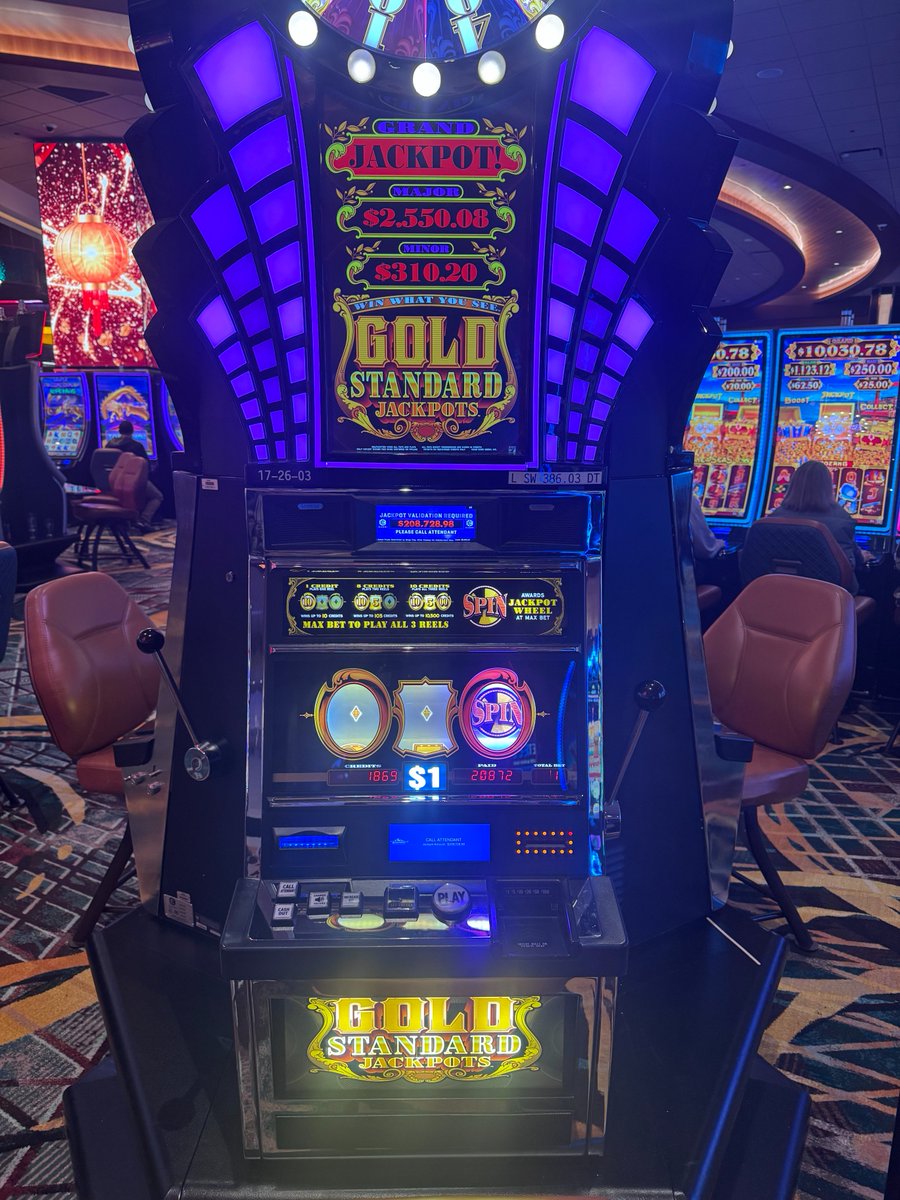Grand Jackpot Alert! 🚨 Congratulations to the <a href="/Muckleshoot_C/">Muckleshoot Casino Resort</a> player who spun the jackpot wheel and hit the Grand Jackpot on Gold Standard Jackpots™, winning $208,728.98! Please help us celebrate this incredible win! 🎉

🎰 Won February 5 

#IGT #IGTGaming #jackpots