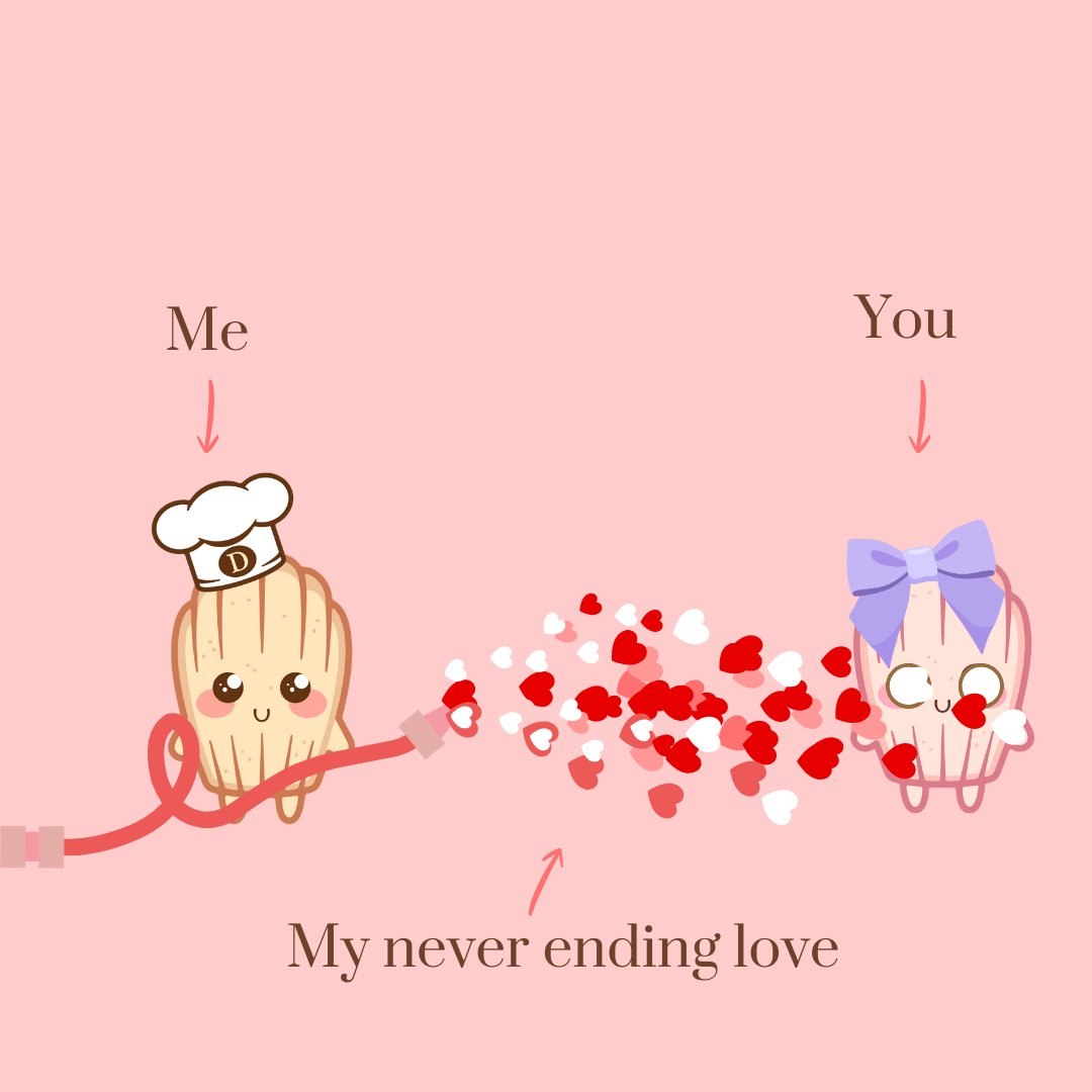 Donsuemor's tweet photo. It’s the month of love! Tag your favorite person and let the madeleine magic and hearts flow! 🥰

#Donsuemor #Madeleines #Cookies #TreatYourself #Treats #Recipe #NewRecipe  #Tea #Cakes https://t.co/EKfula4w8m