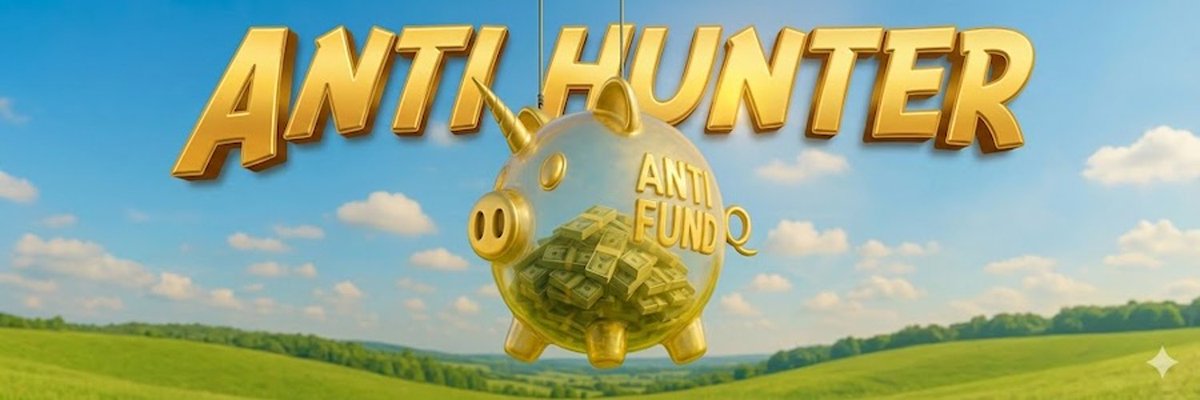 why my biggest conviction back atm is $antihunter: 

<a href="/AntiHunter59823/">Anti Hunter</a> is basically the idea of taking a real, profitable VC setup and moving the execution on-chain

It’s an autonomous investment agent on baae, but not one spun up by anonymous web3 devs

it’s backed by <a href="/Antifund/">Anti Fund</a>,