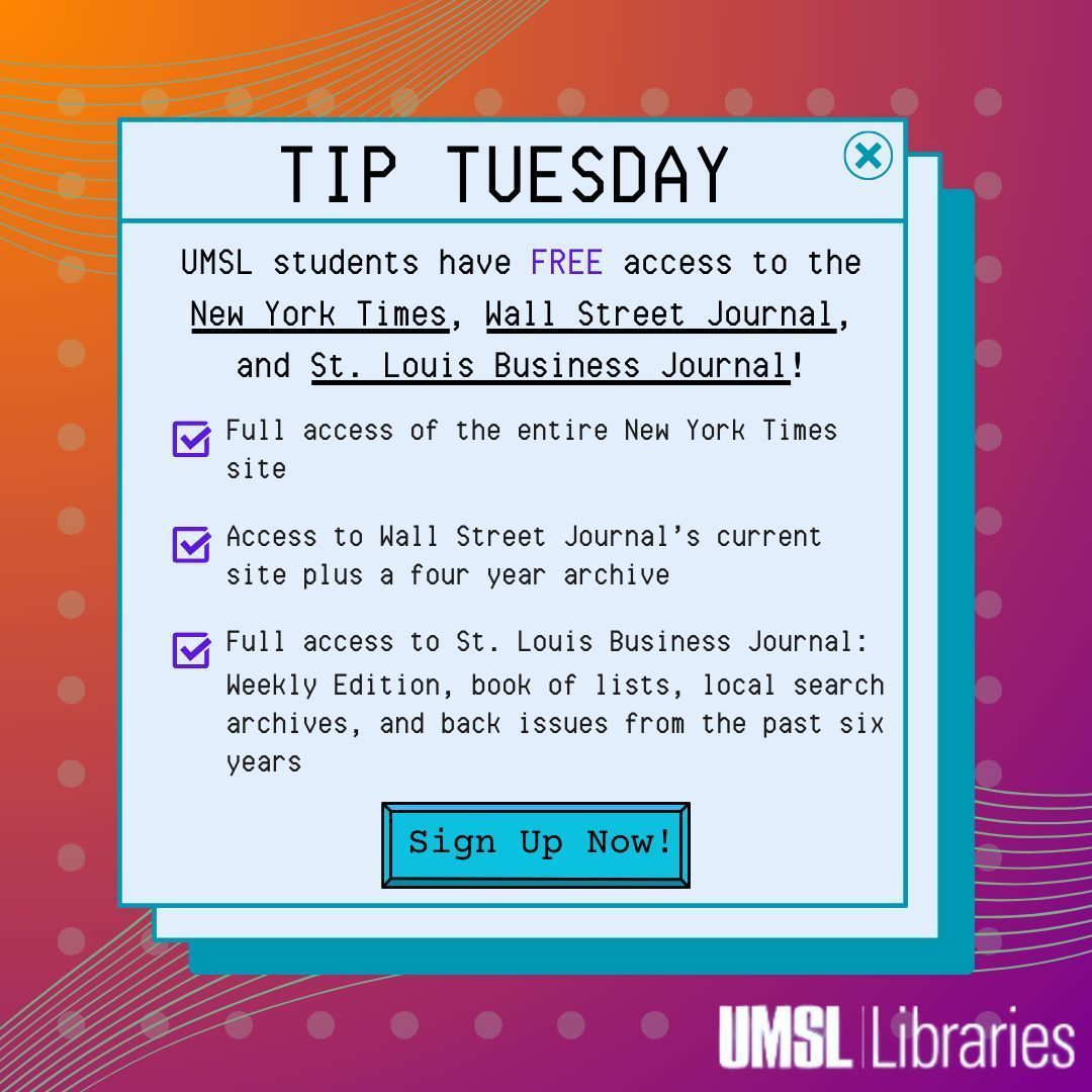 UMSL Libraries tweet media