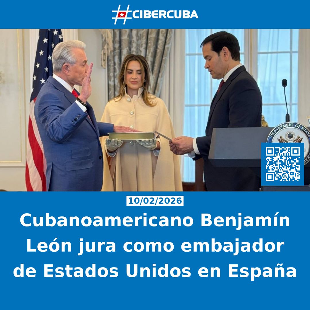 Cubanoamericano Benjamín León jura como embajador de Estados Unidos en España

Leer más: shrlnk.org/noticias/2026-…
