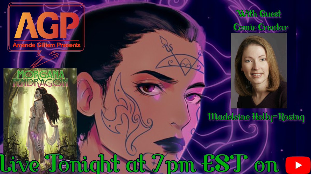 I will be LIVE today (2/10) at 7pm EST w/another #AmandaGilliamPresents #Podcast w/ #comiccreator <a href="/MHollyRosing/">Queen of Mercia LLC</a> to talk about their latest #Kickstarter : Morgana Pendragon #1-2 (A Medieval Adventure)

Kickstarter Link: kck.st/4rbIQ2V

Watch on: youtube.com/@AmandaGilliam…