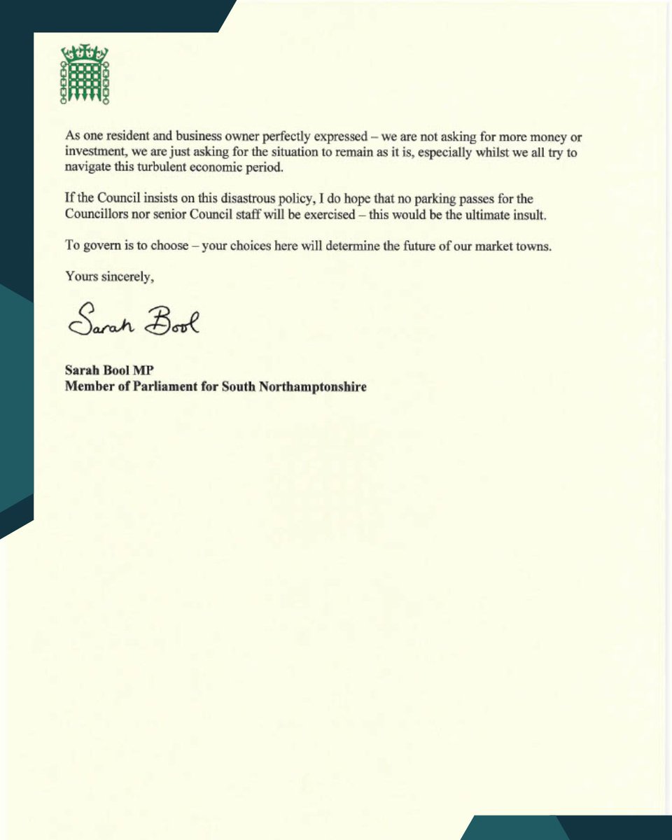 Sarah Bool MP tweet media